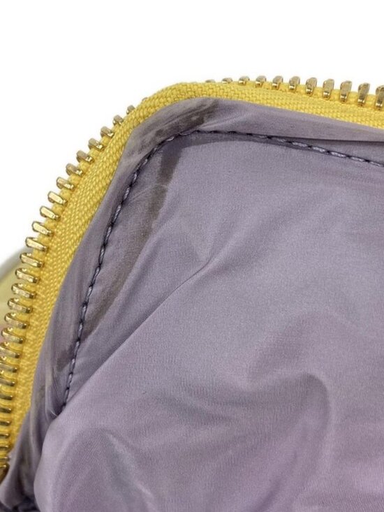 Moncler Shoulder Bag Light Yellow Pink Multi Border Leather X
